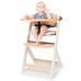 KINDERKRAFT Židlička jídelní Enock s polstrováním White wooden, Premium