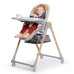 KINDERKRAFT SELECT Židlička jídelní Lastree Grey, Premium KINDERKRAFT SELECT Židlička jídelní Lastree Grey, Premium