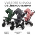 KINDERKRAFT Tříkolka Aveo Malachite Grey