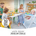 KINDERKRAFT Židlička jídelní Yummy Grey