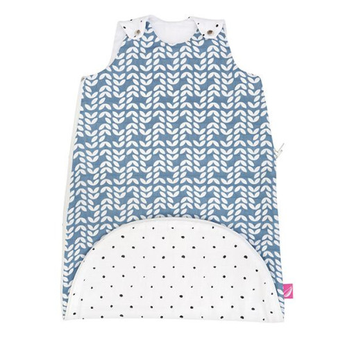 MOTHERHOOD Vak spací 2v1 ZIP-A-Round Beige mušelínový Blue Classics 3-18m 0,5 tog MOTHERHOOD Vak spací 2v1 ZIP-A-Round Beige mušelínový Blue Classics 3-18m 0,5 tog