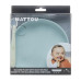 NATTOU Set jídelní silikonový 2 ks talíř a lžička mint bez BPA