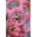 OBALL Hračka Oball RATTLE 10 cm dark pink 0m+