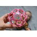 OBALL Hračka Oball RATTLE 10 cm dark pink 0m+