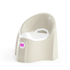 OK BABY Nočník ergonomický Pasha s vyjímatelnou nádobou White