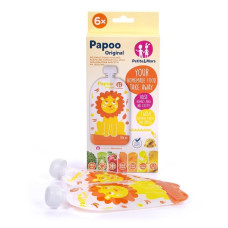 PETITE&MARS Kapsička na jídlo Papoo Lev - 6 ks