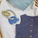 PETITE&MARS Kousátko silikonové Elefi  Cute Blue 0m+