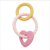 PETITE&MARS Kousátko silikonové Love Cute Pink 0m+