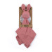 PETITE&MARS Mazlíček bambusový mušelínový Hugo Dusty Rose 0m+