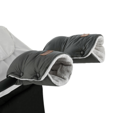 PETITE&MARS Rukávník / rukavice Jasie na kočárek Charcoal Grey