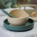 PETITE&MARS Set jídelní silikonový TAKE&MATCH 4 ks Desert Sand - Misty Green 6m+