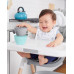 SKIP HOP Misky s víkem a držákem Easy Grab Grey,Teal 2 x 240 ml, 3m+