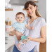 SKIP HOP Misky s víkem a držákem Easy Grab Grey,Teal 2 x 240 ml, 3m+