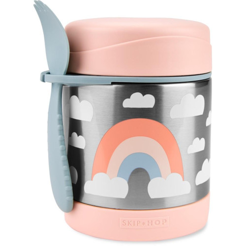SKIP HOP Spark Style Termoska na jídlo se lžičkou/vidličkou Duha 325 ml, 3r+ SKIP HOP Spark Style Termoska na jídlo se lžičkou/vidličkou Duha 325 ml, 3r+