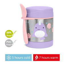 SKIP HOP Zoo Termoska na jídlo se lžičkou/vidličkou Narval 325 ml, 3r+