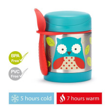 SKIP HOP Zoo Termoska na jídlo se lžičkou/vidličkou Sovička 325 ml, 3r+
