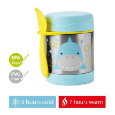 SKIP HOP Zoo Termoska na jídlo se lžičkou/vidličkou Žralok 325 ml, 3r+