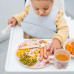 BABYONO Bryndák měkký plastový s kapsou bez BPA grey 6m+ BABYONO Bryndák měkký plastový s kapsou bez BPA grey 6m+