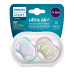 Philips AVENT Šidítko Ultra air Obrázek 0-6m dívka (duha), 2ks