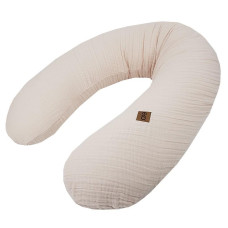 EKO Polštář ke kojení mušelinový Beige 180 cm