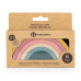 PETITE&MARS Hračka silikonová skládací Rainbow Intense Ochre 12m+