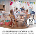 KINDERKRAFT Židlička jídelní Enock Grey wooden, Premium KINDERKRAFT Židlička jídelní Enock Grey wooden, Premium
