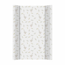 CEBA BABY Podložka přebalovací 2-hranná s pevnou deskou (50x70) Basic Goose
