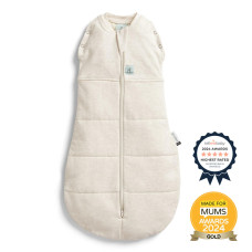 ERGOPOUCH Zavinovačka a pytel na spaní 2v1 Cocoon Oatmeal Marle 0-3 m, 3-6 kg, 2,5 tog
