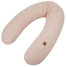 EKO Polštář ke kojení mušelinový Powder pink 180 cm