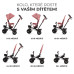 KINDERKRAFT Tříkolka Aveo Rose pink