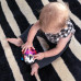 OBALL Autíčko a chrastítko 2v1 Curious Car zebra Zen™ 3m+