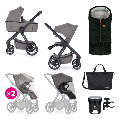 PETITE&MARS Kočárek kombinovaný ICON 2v1 Dove Grey XXL RWS PETITE&MARS Kočárek kombinovaný ICON 2v1 Dove Grey XXL RWS