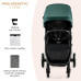 KINDERKRAFT SELECT Kočárek sportovní Mitzy Jade Green