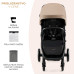 KINDERKRAFT SELECT Kočárek sportovní Mitzy Linen Beige