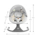 KINDERKRAFT Lehátko houpací s melodií 2v1 Lumi, do 9 kg, Premium Light Grey
