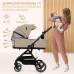 KINDERKRAFT SELECT Kočárek kombinovaný Yoxi 2v1 Sand Beige KINDERKRAFT SELECT Kočárek kombinovaný Yoxi 2v1 Sand Beige