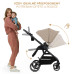 KINDERKRAFT SELECT Kočárek kombinovaný Yoxi 2v1 Sand Beige KINDERKRAFT SELECT Kočárek kombinovaný Yoxi 2v1 Sand Beige