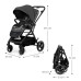 KINDERKRAFT SELECT Kočárek sportovní Yoxi Moonlight Grey