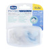 CHICCO Dudlík Physioforma® Mini Soft celosilikonový 0-2m kluk 2 ks