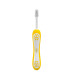 CHICCO Set zubních kartáčků pro děti Lilac-Mustard 6-36m, 2ks