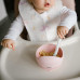 BABYONO Miska silikonová s přísavkou - pink 6m+ BABYONO Miska silikonová s přísavkou - pink 6m+