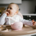 BABYONO Miska silikonová s přísavkou - pink 6m+ BABYONO Miska silikonová s přísavkou - pink 6m+