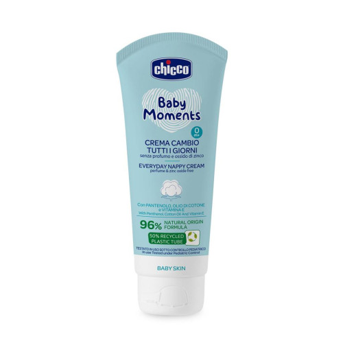 CHICCO Krém na dětský zadeček na každý den, Baby Moments 100ml, 0m+ CHICCO Krém na dětský zadeček na každý den, Baby Moments 100ml, 0m+