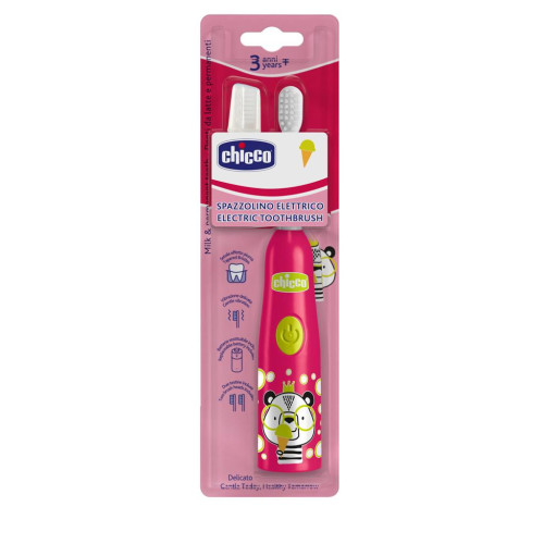CHICCO Kartáček dětský elektrický Panda 3r+ CHICCO Kartáček dětský elektrický Panda 3r+