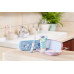 CHICCO Set zubní kartáček a pasta v pouzdře Always smiling - light blue, 6m+