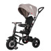 QPLAY Tříkolka Rito air gel (Rubber) Grey, věk 10-72 měsíců