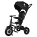QPLAY Tříkolka Rito air gel (Rubber) Black, věk 10-72 měsíců
