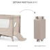 KINDERKRAFT Postýlka cestovní Joy 2 Beige