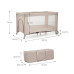 KINDERKRAFT Postýlka cestovní Joy 2 Beige