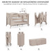 KINDERKRAFT Postýlka cestovní Joy 2 s doplňky Beige